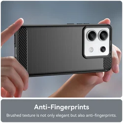 Telefontok Xiaomi Redmi 15C - Carbon Fiber fekete szilikon tok-4