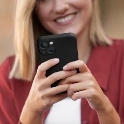 Telefontok Xiaomi Redmi 15C - MagSafe kompatibilis fekete szilikon tok-2