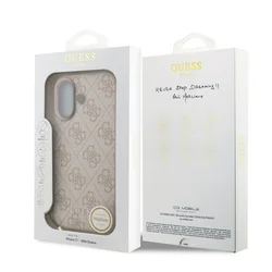 Telefontok iPhone 17 - Guess 4G Charm Tone on Tone Pink hátlap tok-5