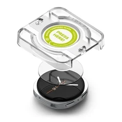 Okosóra üvegfólia - Ringke Tempered Glass Pro - Samsung Galaxy Watch 8 (44 mm) okosórához (2 db) + felhelyezést segítő-1