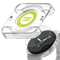 Okosóra üvegfólia - Ringke Tempered Glass Pro - Samsung Galaxy Watch 8 (44 mm) okosórához (2 db) + felhelyezést segítő-2