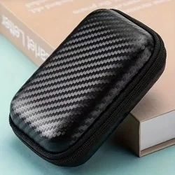 Digitális kiegészítő tároló tok - fekete carbon mintás, cipzáras-4