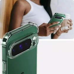 Telefontok Google Pixel 10 Pro - ütésálló átlátszó hátlap tok-2
