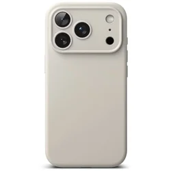 Telefontok iPhone 17 Pro Max - RINGKE Silicone Magnetic Magsafe - bézs hátlap tok-3