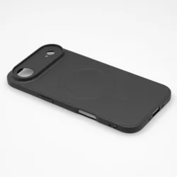 Telefontok iPhone 17 Air - MagSafe kompatibilis fekete szilikon hátlap tok-1
