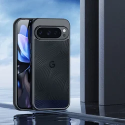 Telefontok Google Pixel 10 - DUX DUCIS Aimo - átlátszó hátlap tok, fekete kerettel-3