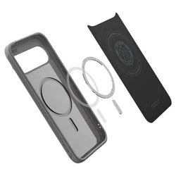 Telefontok Google Pixel 10 - SPIGEN Liquid Air szürke MAGSAFE hátlap tok-6
