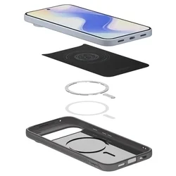 Telefontok Google Pixel 10 - SPIGEN Liquid Air szürke MAGSAFE hátlap tok-7