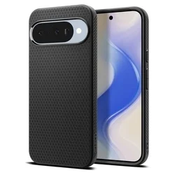 Telefontok Google Pixel 10 - SPIGEN Liquid Air fekete MAGSAFE hátlap tok-5
