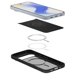 Telefontok Google Pixel 10 - SPIGEN Liquid Air fekete MAGSAFE hátlap tok-9