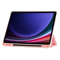 Samsung Galaxy Tab S10 Lite 10,9 coll Tablettok (SM-X400, SM-X406) - pink smart case ceruza tartóval-2
