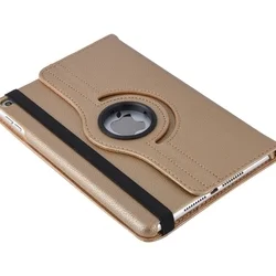 Tablettok iPad Mini 4 (2015) / Mini 5 (2019) - arany fordítható műbőr tablet tok-4