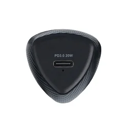 Forcell CC50-1C autós töltő - Type-C (USB-C) autós gyorstöltő, fekete, 20W + Type-C / Type-C kábel, 1m-1