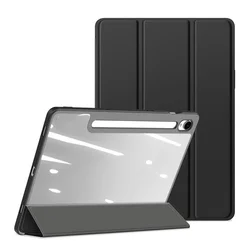 Tablettok Samsung Galaxy Tab S10 FE 10,9 coll (SM-X520, SM-X526) - DUX DUCIS TOBY fekete ütésálló tok, ceruza tartóval-5