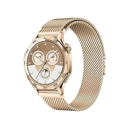 Okosóra szíj - Huawei Watch GT 3 Pro (43 mm) - F-Design FS10 - mágneses arany fém szíj (szíj szélesség: 20 mm)-1