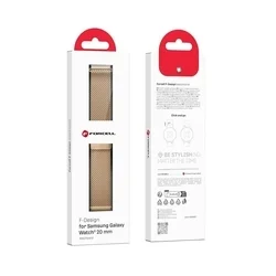 Okosóra szíj - Huawei Watch GT 4 (41 mm) - F-Design FS10 - mágneses arany fém szíj (szíj szélesség: 20 mm)-3