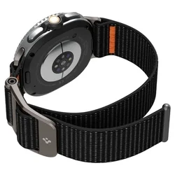 Samsung Galaxy Watch 8 / Classic (40 / 44 / 46 mm) - Spigen Durapro Flex - fekete szövet szíj-7