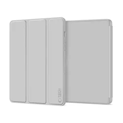 Samsung Galaxy Tab S9 FE 10.9 coll Tablettok (SM-X510, SM-X516) - szürke smart case, ceruzatartóval-1