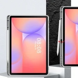 Samsung Galaxy Tab S9 FE 10.9 coll Tablettok (SM-X510, SM-X516) - szürke smart case, ceruzatartóval-3