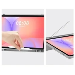Samsung Galaxy Tab S9 FE 10.9 coll Tablettok (SM-X510, SM-X516) - szürke smart case, ceruzatartóval-5