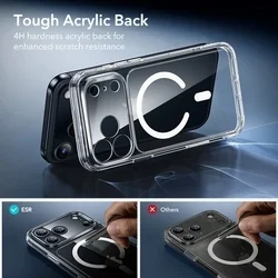 Telefontok iPhone 17 Pro - ESR CLASSIC HYBRID HALOLOCK MagSafe átlátszó hátlap tok + fekete keretes ÜVEGFÓLIA + felhelyezést segítő keret-5