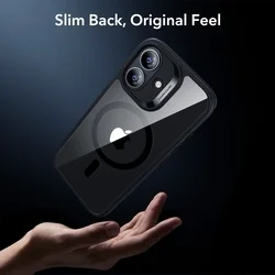 Telefontok iPhone 17 - ESR CLASSIC HYBRID HALOLOCK MagSafe átlátszó / fekete hátlap tok + ÜVEGFÓLIA-7