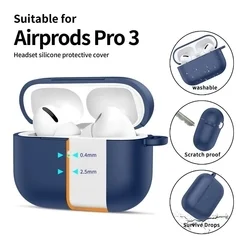AirPods Pro 3 tartó - Tech- Protect Hook - kék szilikon AirPods Pro 3 tok-3