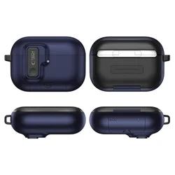 AirPods Pro 3 tartó - Tech- Protect Slim Hook - kék szilikon AirPods 3 Pro tok-5