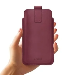 Telefontok Tech- Protect SM65 - univerzális, szeder színű, kihúzó füles tok (17x10 cm)-2