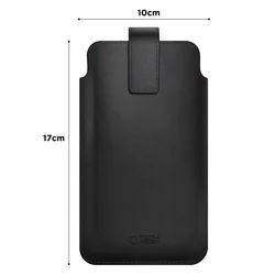 Telefontok Tech- Protect SM65 - univerzális, fekete/piros, kihúzó füles tok (17x10 cm)-1