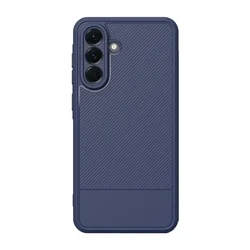 Telefontok Samsung Galaxy A56 5G - Simple Carbon - kék szilikon hátlap tok-2