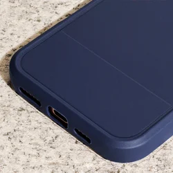 Telefontok Samsung Galaxy A56 5G - Simple Carbon - kék szilikon hátlap tok-3