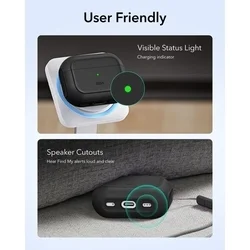 AirPods Pro 3 tartó - ESR ORBIT Halolock - MagSafe kompatibilis fekete AirPods Pro 3 tok-5