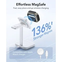 AirPods Pro 3 tartó - ESR ORBIT Halolock - MagSafe kompatibilis titánium AirPods Pro 3 tok-2