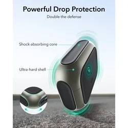 AirPods Pro 3 tartó - ESR ORBIT Halolock - MagSafe kompatibilis titánium AirPods Pro 3 tok-5