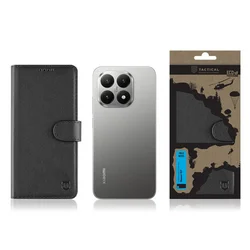 Telefotnok Xiaomi 15T 5G - Tactical Field fekete szilikon keretes könyvtok mágneses ráhajtófüllel ﻿-3