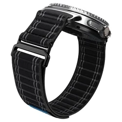 Samsung Galaxy Watch 8 / Classic (40 / 44 / 46 mm) - SPIGEN WBF0 BAND fekete szövet szíj-4