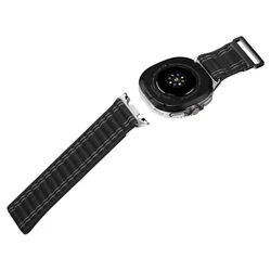 Samsung Galaxy Watch 8 / Classic (40 / 44 / 46 mm) - SPIGEN WBF0 BAND fekete szövet szíj-10