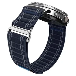 Samsung Galaxy Watch 8 / Classic (40 / 44 / 46 mm) - SPIGEN WBF0 BAND kék szövet szíj-7