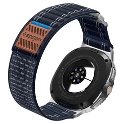 Samsung Galaxy Watch 8 / Classic (40 / 44 / 46 mm) - SPIGEN WBF0 BAND kék szövet szíj-9