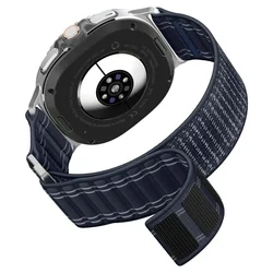 Samsung Galaxy Watch 8 / Classic (40 / 44 / 46 mm) - SPIGEN WBF0 BAND kék szövet szíj-11