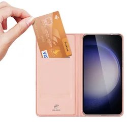 Telefontok Samsung Galaxy A17 5G - Dux Ducis rose gold könyvtok-3