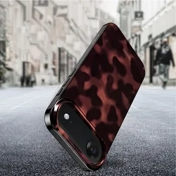 Telefontok iPhone Air - LAMANO - MagSafe kompatibilis párduc mintás hátlap tok-4