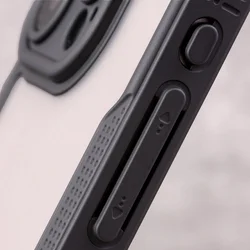 Telefontok iPhone 17 - Defender Matt - fekete/áttetsző ütésálló hátlap tok-3