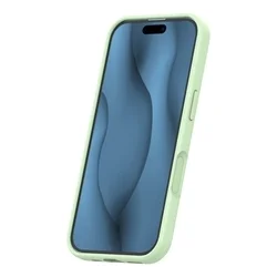 Telefontok iPhone 17 - Thin Mag - MagSafe kompatibilis zöld szilikon hátlap tok-2