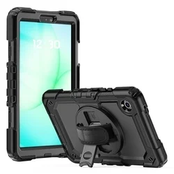 Tablettok Samsung Galaxy Tab A11 8.7 X133 / X135 - SOLID360 ütésálló, kitámasztható, fekete tablet tok-2