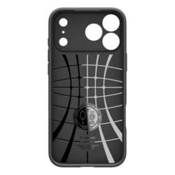Telefontok iPhone 17 Pro Max - SPIGEN LIQUID AIR - matt fekete szilikon tok-6
