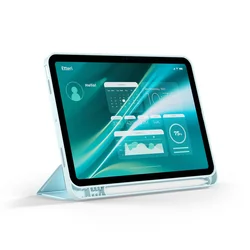 Tablettok Samsung Galaxy Tab A9+ Plus 11.0 X210 / X216 - Etteri világoskék smart case tablet tok, ceruza tartóval-5