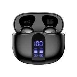 Headset Tech-Protect Ultraboost TWS Core G2 - fekete bluetooth headset, töltő tokkal ﻿-1
