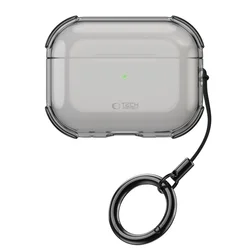 AirPods Pro 3 tartó - Tech- Protect Bounce - füstszínű AirPods Pro 3 tok, karabiner gyűrűvel-2
